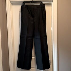 J. Crew black linen blend trousers, size 12 tall, NWT.